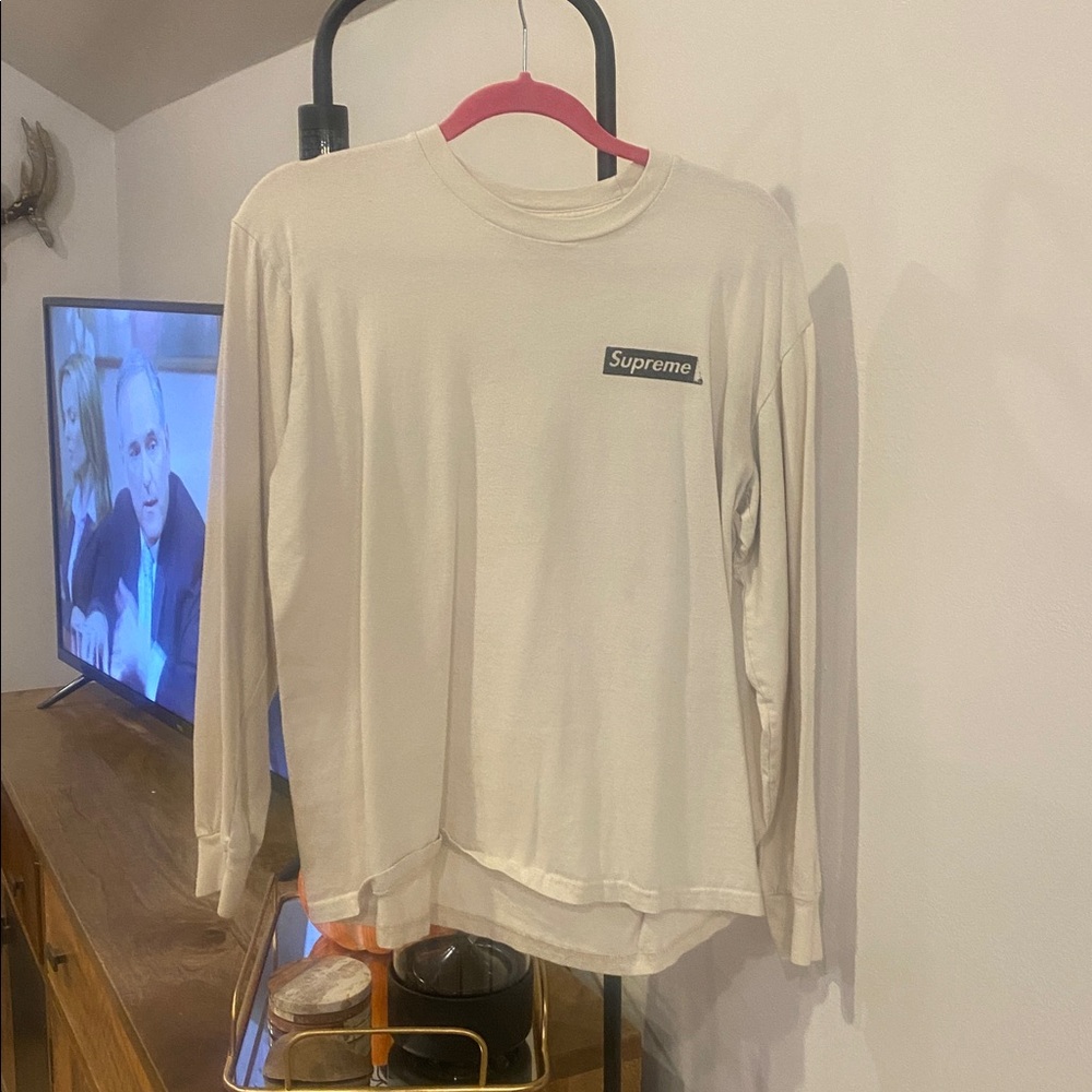 Supreme Off-White Long Sleeve Tee